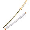 Sword Warrior Épée Demon Slayer 104 cm en Bois Épée-Kamado Tanjirou, Katana en Bois Anime Japonais, Épée Cosplay