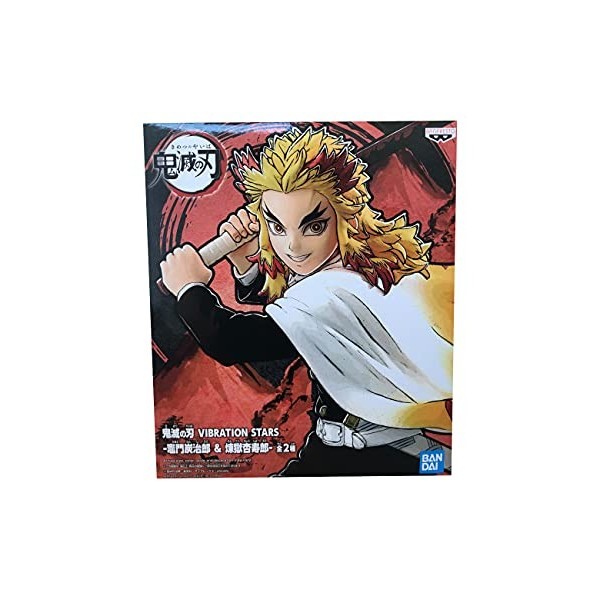 Bandai Spirits. KIMETSU NO Yaiba Rengoku Kyojuro Vibration Stars Demon Slayer Figurine immédiatement disponible