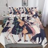 BSlocator Demon Slayer Housse De Couette 3 Pièces Tueur de démons Parure De Lit Microfibre Housse De Couette avec Fermeture É