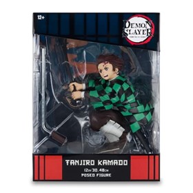 Bizak Demon Slayer, Figurine Tanjiro Kamado, Grande Statue de Collection décorative de 30 cm, pour Fans collectionneurs de Pe