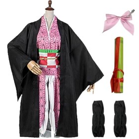 YDSTNiu Cosplay Nezuko, Cosplay Demon Slayer, Déguisement Nezuko, Deguisement Nezuko Fille, Deguisement Nezuko Enfant pour En