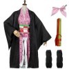 YDSTNiu Cosplay Nezuko, Cosplay Demon Slayer, Déguisement Nezuko, Deguisement Nezuko Fille, Deguisement Nezuko Enfant pour En