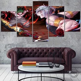 MRCCS Impression sur Toile Cinq Tableaux Consécutifs Décoration De Maison Moderne Peinture 5 Panneaux Abstraits Modulaire Pos