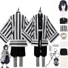 NIKKHO Costume De Cosplay Demon Slayer, Personnage DAnime Iguro Obanai Cosplay Kimono Ensemble, Halloween Party Uniform Set,