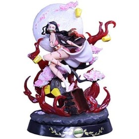ENFILY Figurines Anime Demon Slayer Moon Scene Version Demon Slayer Figurine daction en forme de démon GK Kamado Nezuko Gran