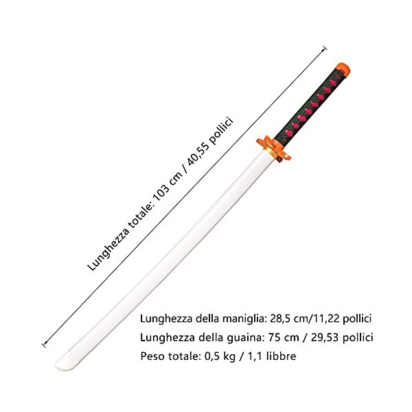 Skyward Blade Kochon Shinobu Samurai Spada, Jouet pour Enfants, Fan des Animaux, The Special Couteau de Demon Slayer Blanc Co