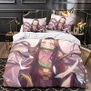 YIBIN Ensembles De Literie 3D Kamado Nezuko Ensemble De Housse De Couette Demon Slayer Housse De Couette 100% Polyester Houss