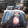 YIBIN Ensembles De Literie 3D Kamado Nezuko Ensemble De Housse De Couette Demon Slayer Housse De Couette 100% Polyester Houss