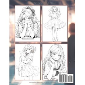 Livre De Coloriage Manga Japonais: Un ouvrage dédié aux enfants et aux adolescents, rassemblant une sélection de personnages 