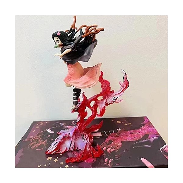 REOZIGN Figurines Demon Slayer, Nezuko Kamado Figure Statue 21cm/8.3inch Nezuko Blood Demon Art Nezuko Kamado Figure Cartoon 