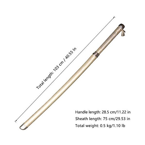 Sword Valley Anime Cosplay Épée en Bois, Épée Demon Slayer 104cm Épée en Bois -Hashibira Inosuke