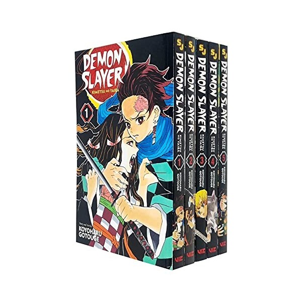 Demon Slayer: KIMETSU No Yaiba Vol-1-5 Livres Ensemble de collecte