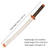 ACTASITEMS Japanese Anime Cosplay Prop Demon Slayer Wooden Sword - 78cm, Katana -Kochou Shinobu Blanc