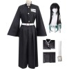 Rcrllya Anime Démon Slayer Tokitou Muichirou Outfit Kimono Maid Robe Cosplay Costume Costume Uniformes Perruque Adulte Cadeau