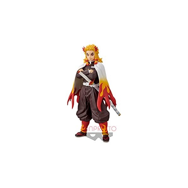 Bandai Spirits. Demon Slayer Rengoku Kyojuro Kimetsu no Yaiba Kizuna no Sou Figurine immédiatement disponible