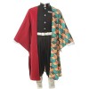 Fiamll Tanjirou Zenitsu Giyuu Cosplay Costume pour Anime Japonais Kimono Demon Cosplay Costume Halloween, Zenitsu Agatsuma, L