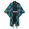 Fiamll Tanjirou Zenitsu Giyuu Cosplay Costume pour Anime Japonais Kimono Demon Cosplay Costume Halloween, Zenitsu Agatsuma, L