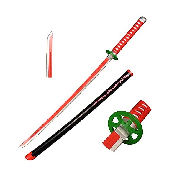 Skyward Blade Épée dAnime Cosplay en Bois, Kamado Nezuko Samurai Épée, Fan dAnime, The Special Couteau Blanc Couteau Katana