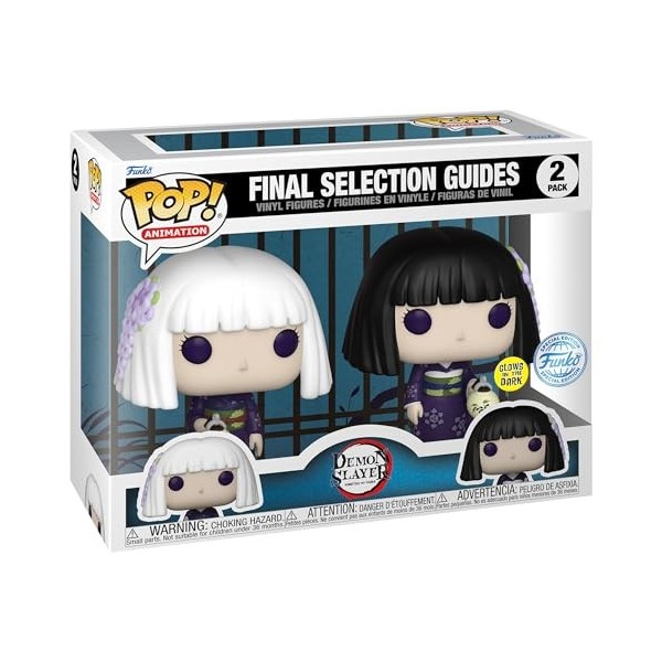 Funko Pop ! Animation : Demon Slayer – Guides de sélection finaux, Kanata et Kiriya brillent dans le noir lot de 2 édition