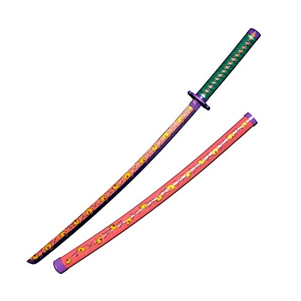 Sword Valley Anime Cosplay Épée en Bois, Épée Demon Slayer 78cm Épée en Bois - Kokushibou