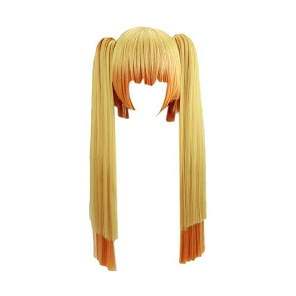 ZACKZIK Xuchang Cosplay Perruque for Demon Slayer Kimetsu no Yaiba Zenitsu Agatsuma