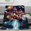 Yinova Dem-on Slay-ER Plaid Automne Gardent au Chaud,Couverture Super Douces Anime,Décoration DIntérieur,pour Sofa-Multicolo