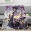 Yinova Dem-on Slay-ER Plaid Automne Gardent au Chaud,Couverture Super Douces Anime,Décoration DIntérieur,pour Sofa-Multicolo