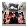 Tapis Anime Manga Demon Slayer, Tapis De Chambre À Coucher, Tapis de Sol 3D Doux antidérapant en Peluche pour Salon, Chambre 