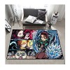 Tapis Anime Manga Demon Slayer, Tapis De Chambre À Coucher, Tapis de Sol 3D Doux antidérapant en Peluche pour Salon, Chambre 