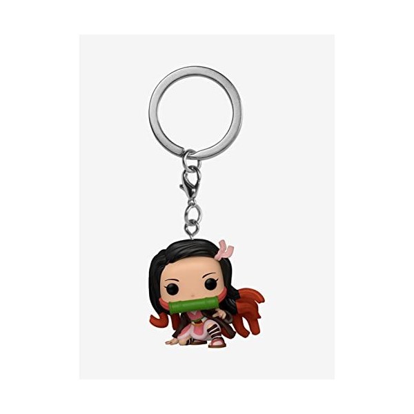 Funko Pocket Pop! Demon Slayer: Kimetsu no Yaiba Nezuko Kamado Crouching Vinyl Keychain - BoxLunch Exclusive
