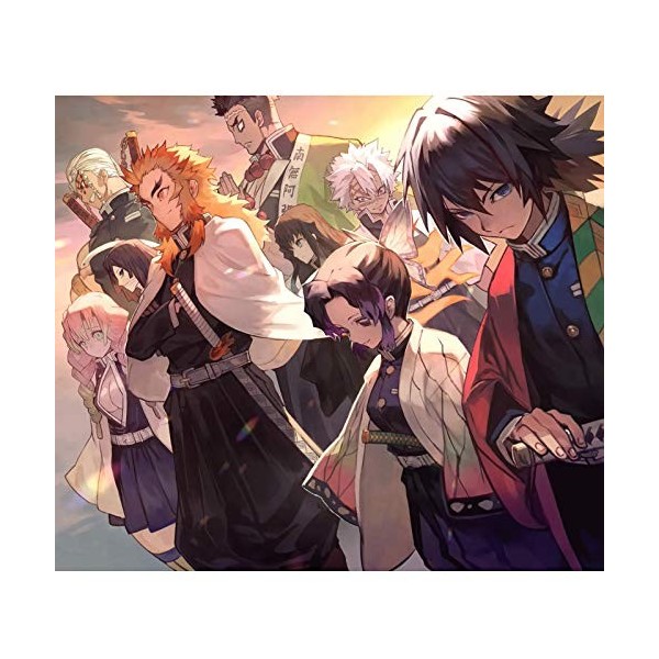 Jigsaw Demon Demon Slayer 300/500/1000 Pièces pour Adultes et Adolescents Japonais Anime Puzzles Jeux Family Jeux Home Décora