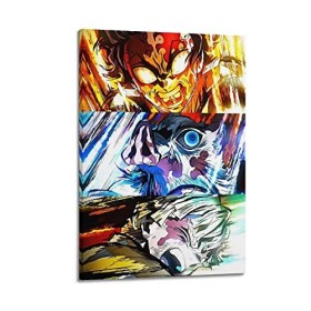 VZRSQZK Poster décoratif sur toile de lanime Demon Slayer - Impression dart moderne pour chambre à coucher - 40 x 60 cm