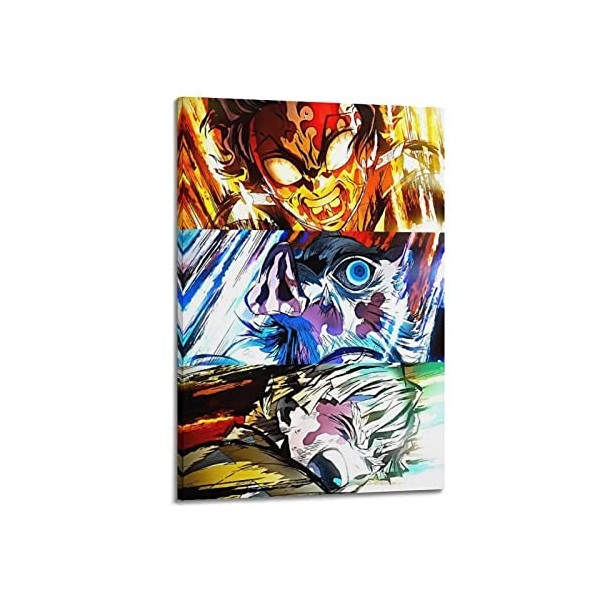 VZRSQZK Poster décoratif sur toile de lanime Demon Slayer - Impression dart moderne pour chambre à coucher - 40 x 60 cm
