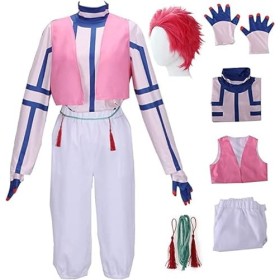 Syedeliso Anime Cosplay Costume Démon Slayer pour Akaza avec Perruque Hommes Uniforme Tenue Halloween Kimono Ensemble Complet