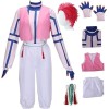 Syedeliso Anime Cosplay Costume Démon Slayer pour Akaza avec Perruque Hommes Uniforme Tenue Halloween Kimono Ensemble Complet