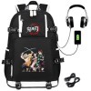 Roffatide Anime Demon Slayer Kamado Tanjirou Nezuko personnage principal imprimé sac à dos pour ordinateur portable avec port