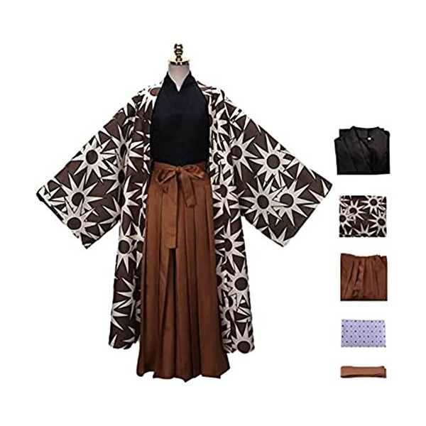 WOUND Costume de Cosplay Demon-Slayer,Personnages danime Haganezuka Hotaru Veste Manteau Tenues,Kimetsu-No-Yaiba Thème Cospl