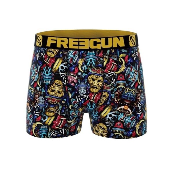 FREEGUN Boxer Homme Microfibre Collection Japon M, Manga Duel 