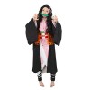 CoolChange Costume Cosplay de Nezuko Kamado avec Embout pour la Bouche pour Fans de D. Slayer | Taille: S