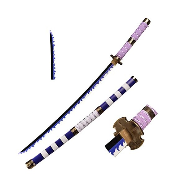 Skyward Blade Épée en Bois Roronoa Zoro Katana, épée de samouraï Japonais Texture Anime Originale, Katana Kitetsu pour la Col