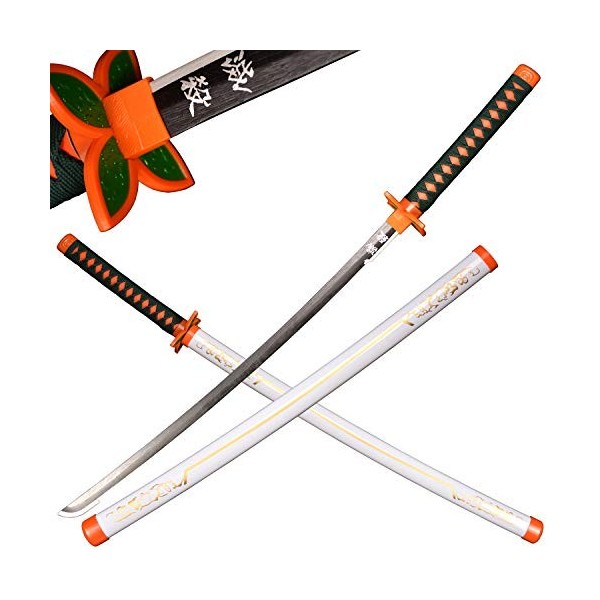 Sword Valley Anime Cosplay Épée en Bois, Épée Demon Slayer 104cm Épée en Bois - Kochou Shinobu