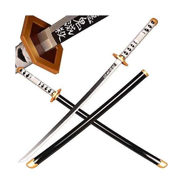 Sword Valley Anime Cosplay Épée en Bois, Épée Demon Slayer 104cm Épée en Bois -Sabito