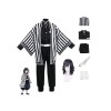 Animation Demon Slayer Role Play Clothing Iguro Obanai Cosplay Halloween Party Clothing Uniform with Perruque S,Obanai 
