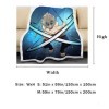 MAMON Demon Slayer Couverture, Douce et Chaude Moelleuse Plaid Polaire, Couverture Polaire Microfibre pour Couverture de Voya