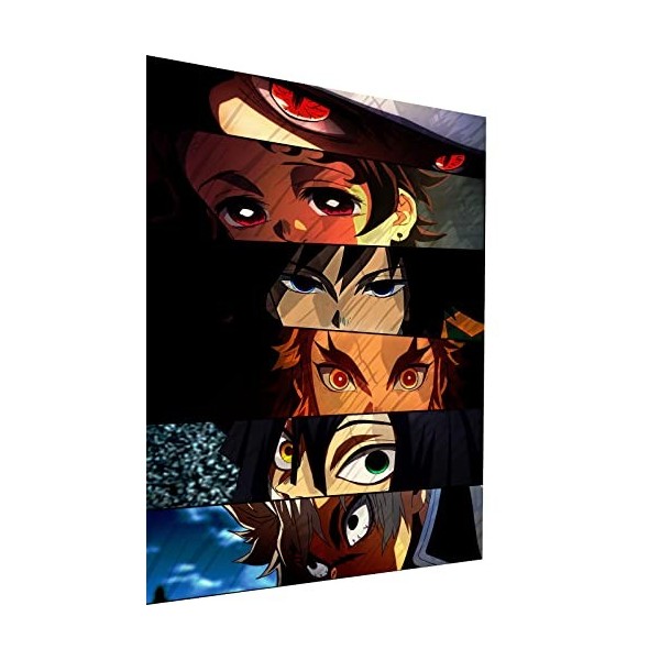 Magic Canvas Art Demon Slayer B8401 Impression sur toile 1 pièce Impression sur toile 1 pièce Impression murale de qualité su