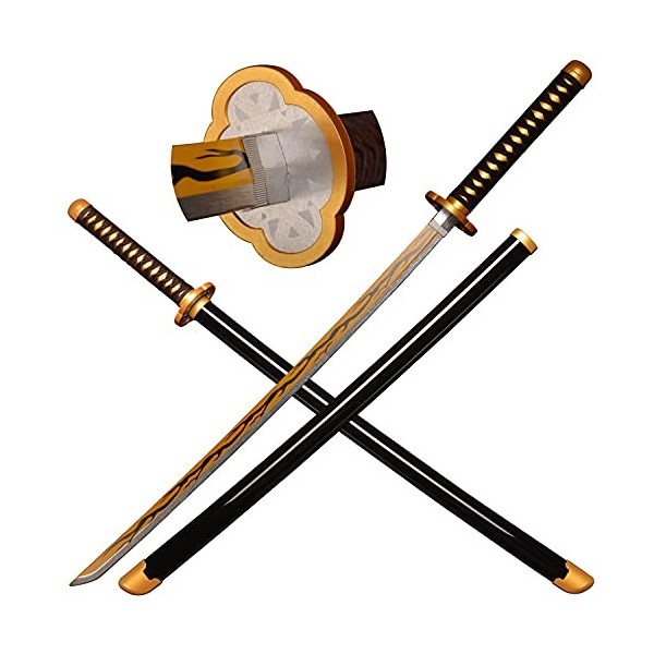 Sword Valley Anime Cosplay Épée en Bois, Épée Demon Slayer 104cm Épée en Bois -Kaigaku