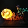 Goitruas Lampe Demon Slayer Light Lampe de table créative Lumière décorative LED Night Light Tanjirou 