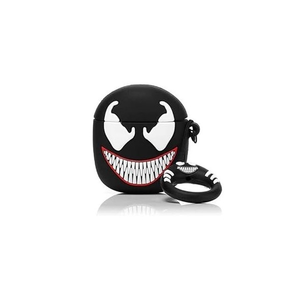 Coque Étui Housse Case Silicone AirPods 1&2 Superhero DC Manga Ninja Batman Venom Naruto Kakashi Antichoc avec Porte-Clés Jo