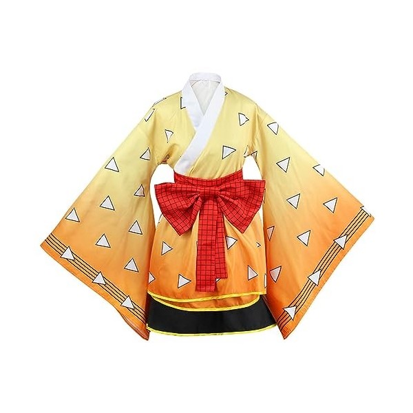 Demon Slayer Daki Cosplay Kimono Outfit, Vêtements Anime pour femmes, Kimetsu No Yaiba Ensemble complet de vêtements de fête 