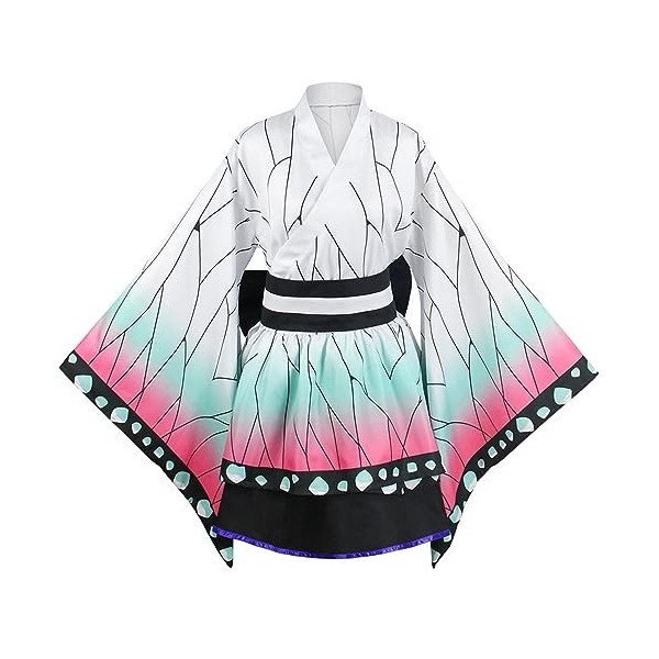 Demon Slayer Daki Cosplay Kimono Outfit, Vêtements Anime pour femmes, Kimetsu No Yaiba Ensemble complet de vêtements de fête 